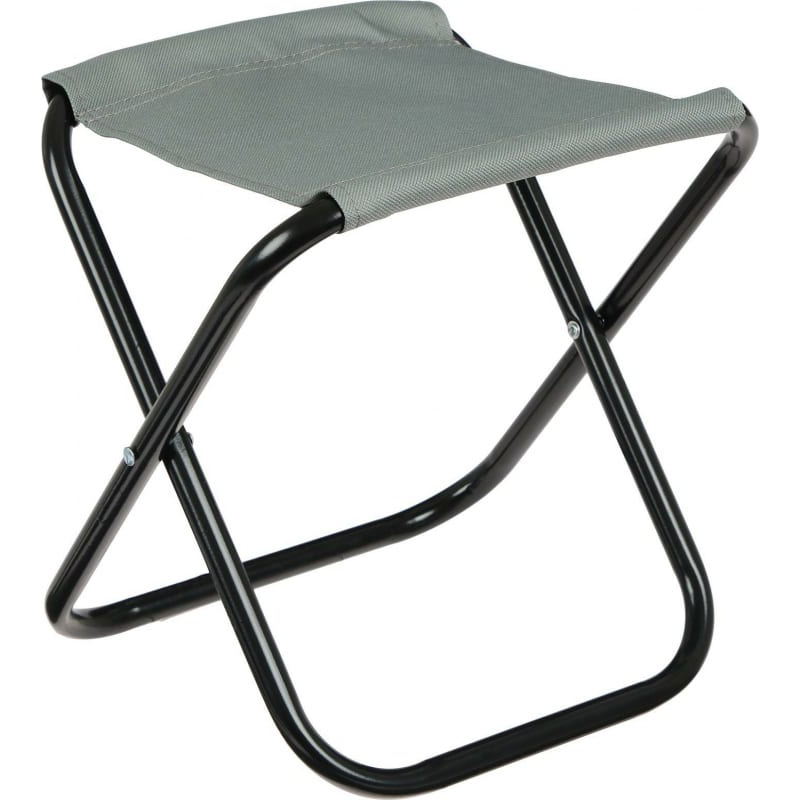 Туристический стул Maclay 22x20x25 см до 60 кг серый, цвет черный