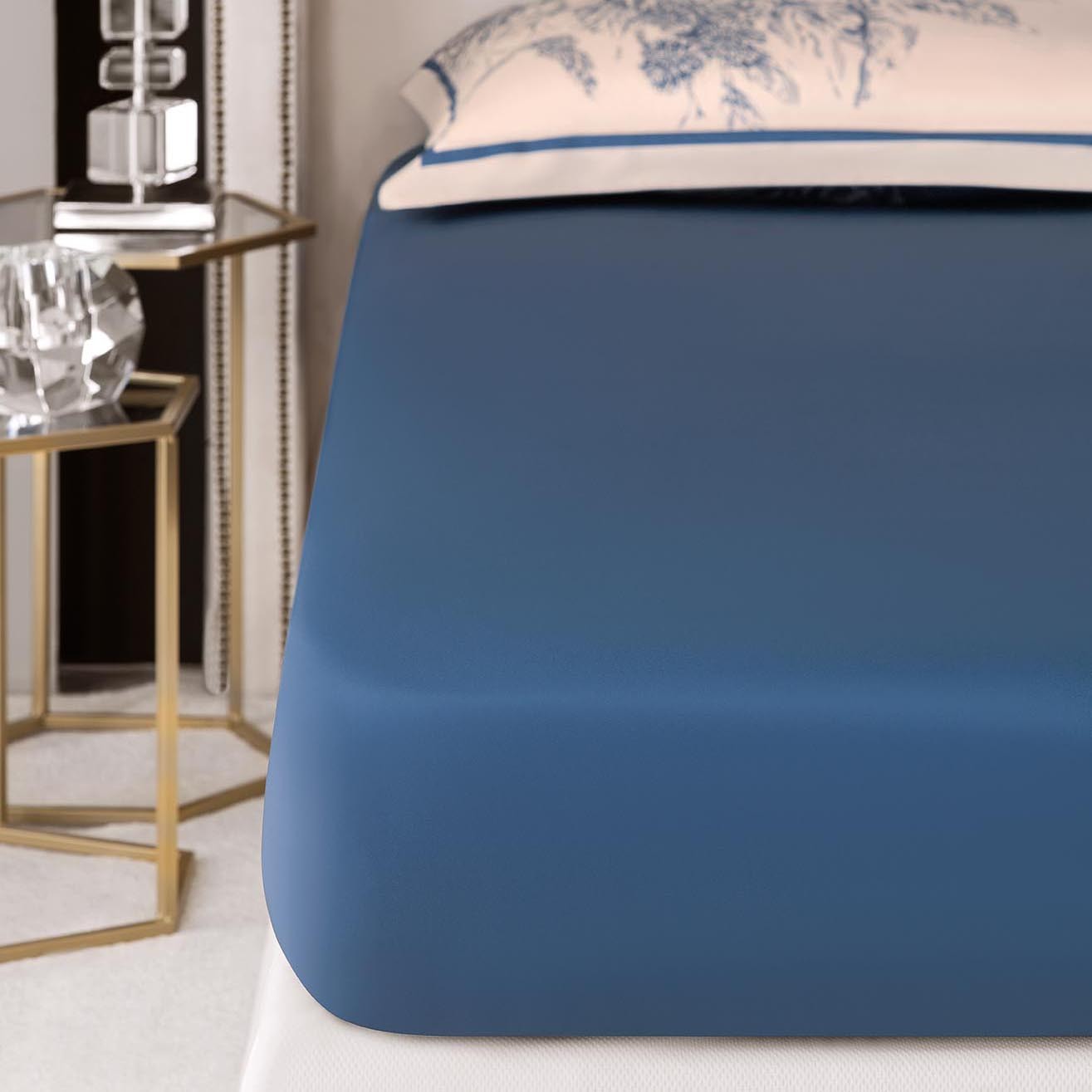 Комплект постельного белья Togas Фонтени сине-коричневый Семейный/дуэт, цвет синий, размер Семейный/дуэт - фото 9
