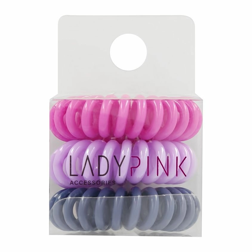 Набор резинок-пружинок Lady Pink Slinky box цветной 3 шт