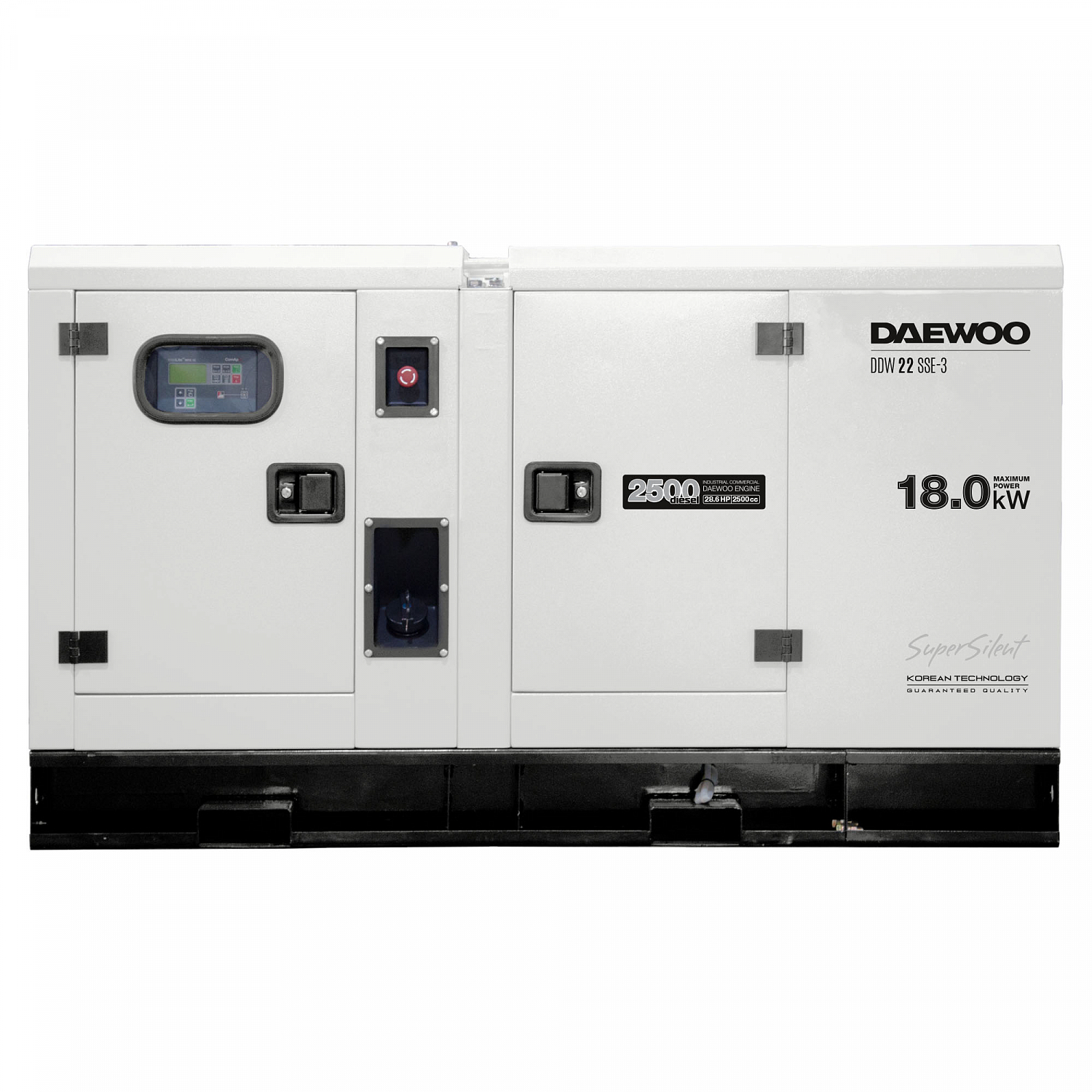 Генератор дизельный с водяной системой охлаждения DAEWOO DDW 22 SSE-3