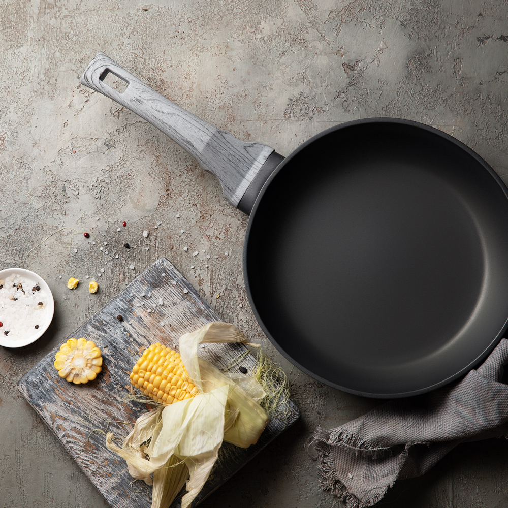 Сковорода Nadoba с антипригарным покрытием, 22 см, цвет серый - фото 3