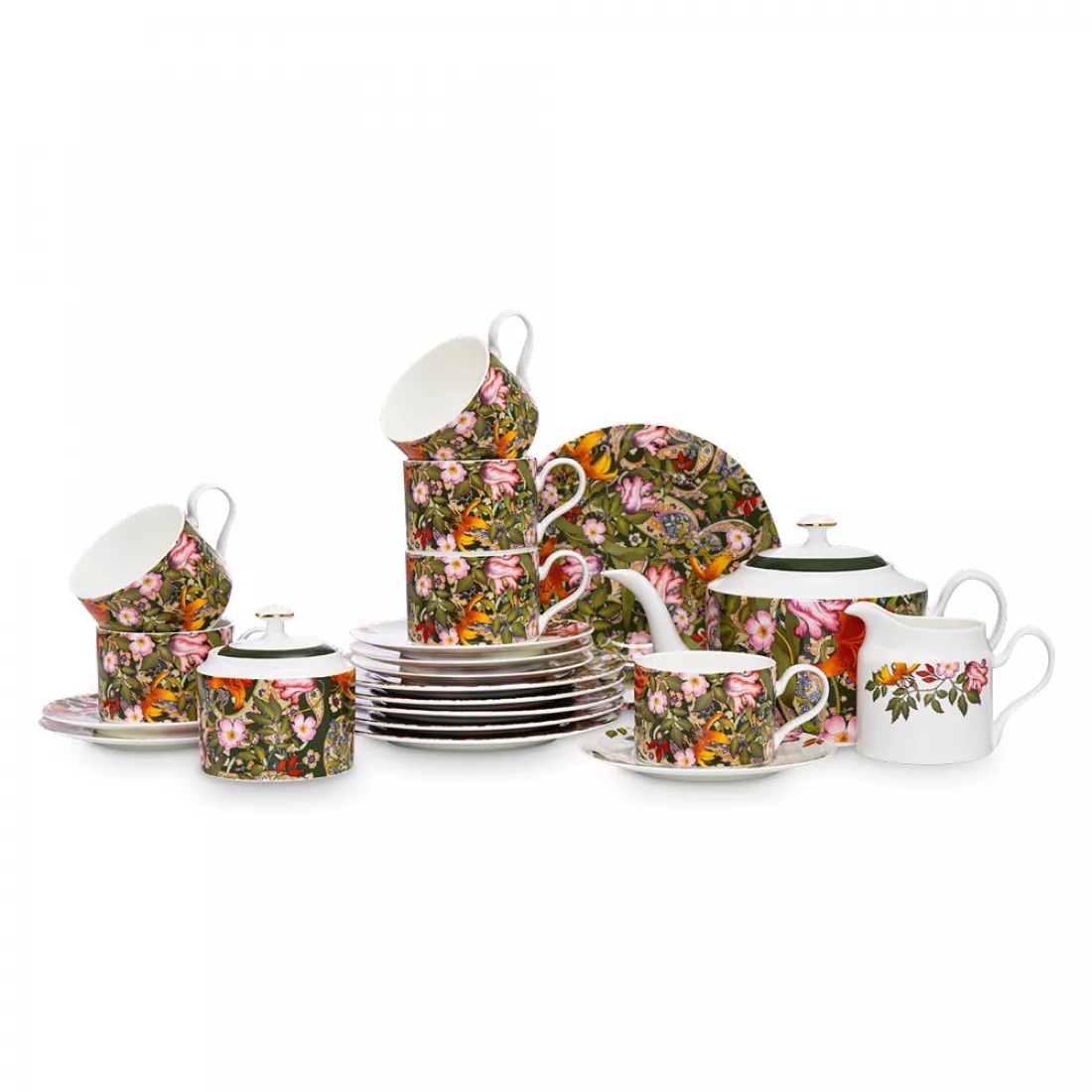 Сервиз чайный Mix&Match Home Майя на 6 персон 21 предмет сервиз чайный royal crown бабочки 21 предмет 6 персон