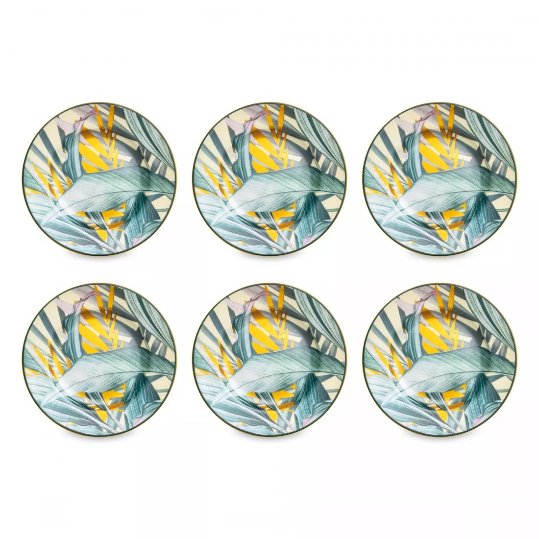 Набор тарелок закусочных Mix&Match Home Сафари 20,5 см 6 шт, цвет мультиколор