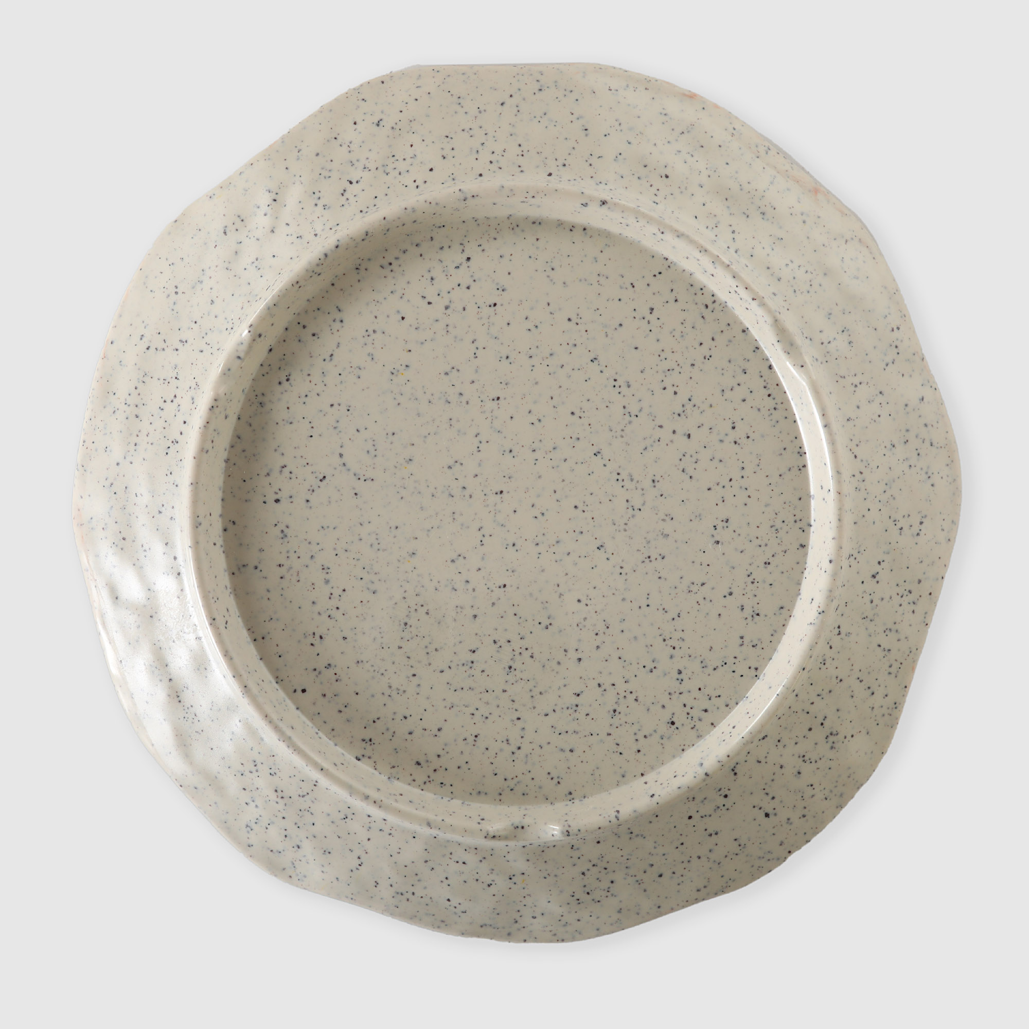 Блюдо Kulsan White granite круглое 20 см, цвет слоновая кость - фото 8
