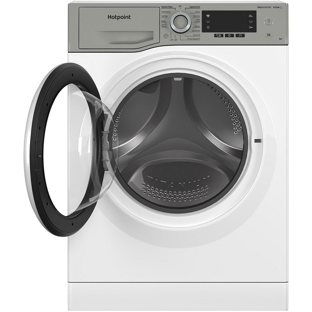 Стиральная машина Hotpoint-Ariston NSD 6239 US VE RU, цвет черный - фото 2