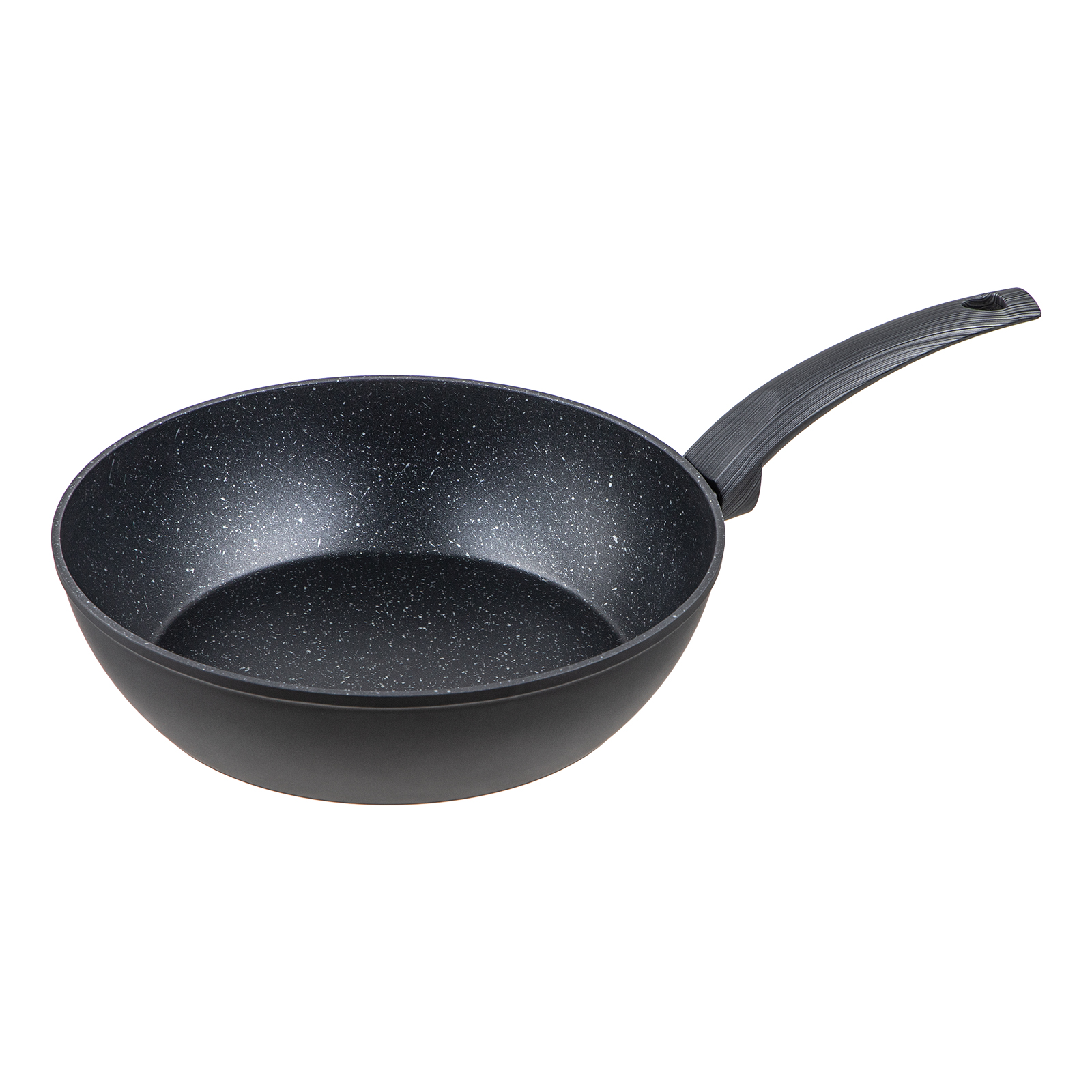 Сковорода глубокая Hitt с крышкой 26 см, цвет черный - фото 5