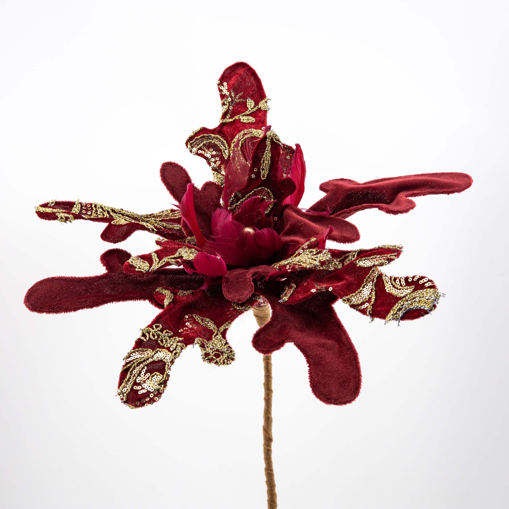 Украшение James arts цветок красный 39х39х40 украшение james arts бабочка бежевая 24х19х3 см