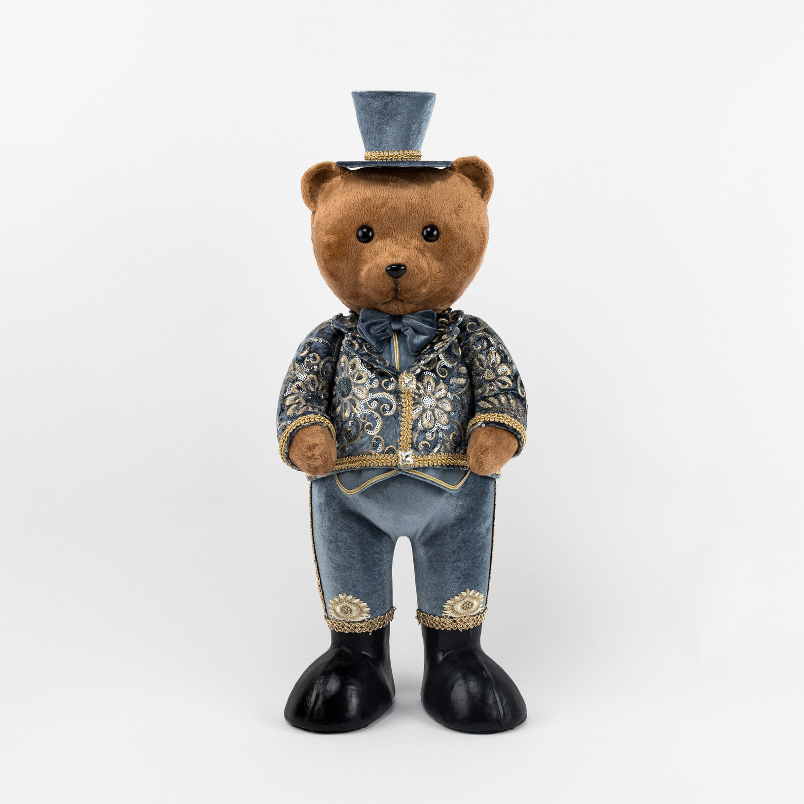 Фигура декоративная James arts медведь в голубом 23х21х60 см