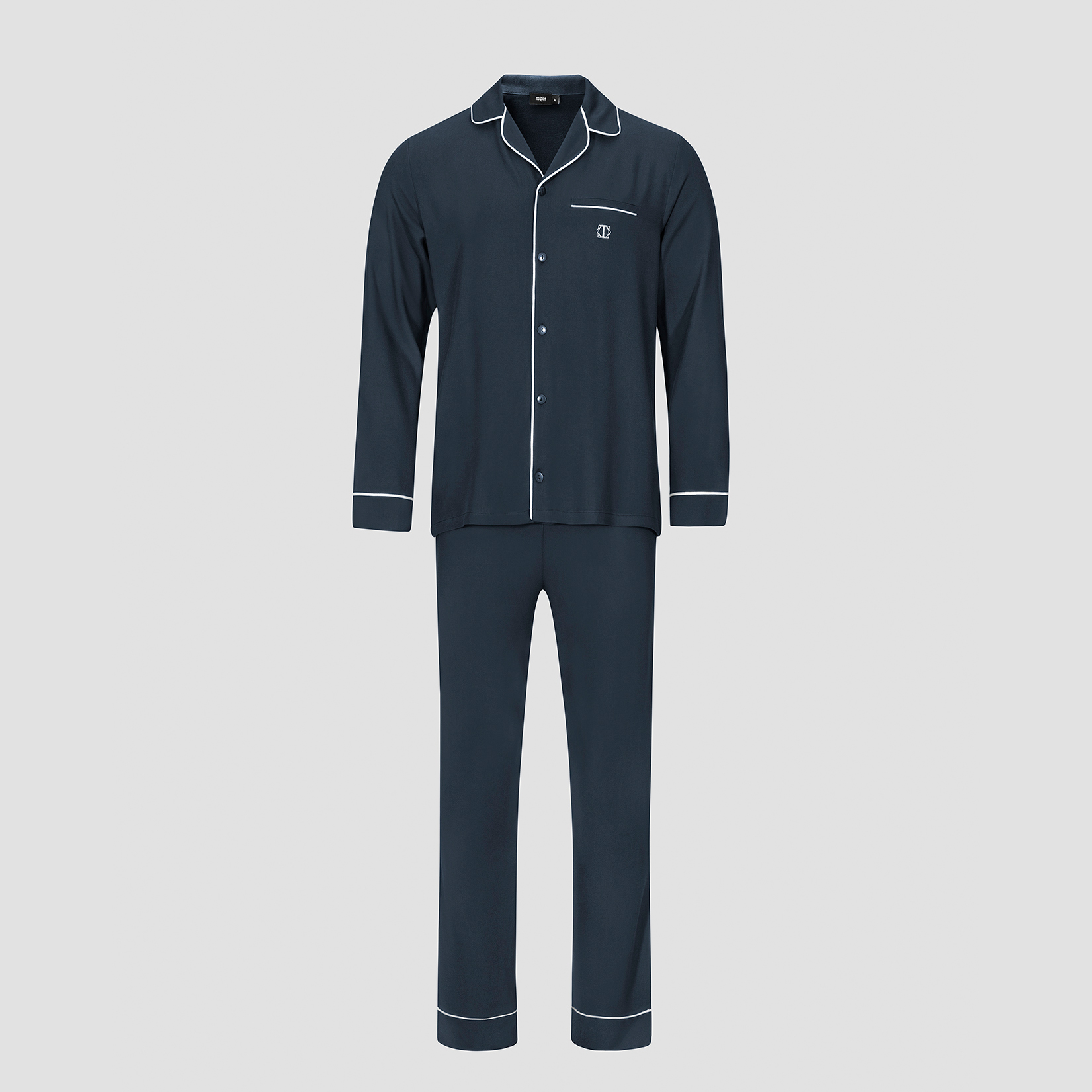 Пижама мужская Togas Альбен темно-синяя 2 предмета пижама брюки