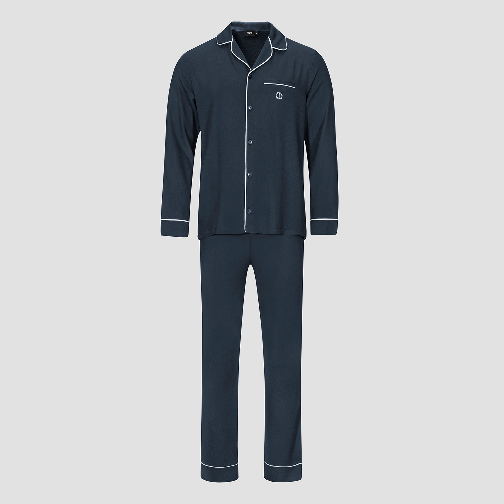 Пижама мужская Togas Альбен темно-синяя 2 предмета пижама джемпер брюки