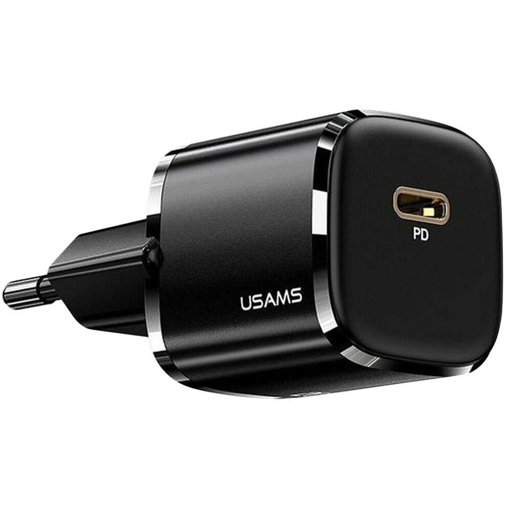 Сетевое зарядное устройство USAMS Lightning US-CC124 T36 черный автомобильное зарядное устройство usams us cc175 c35 45w фиолетовый