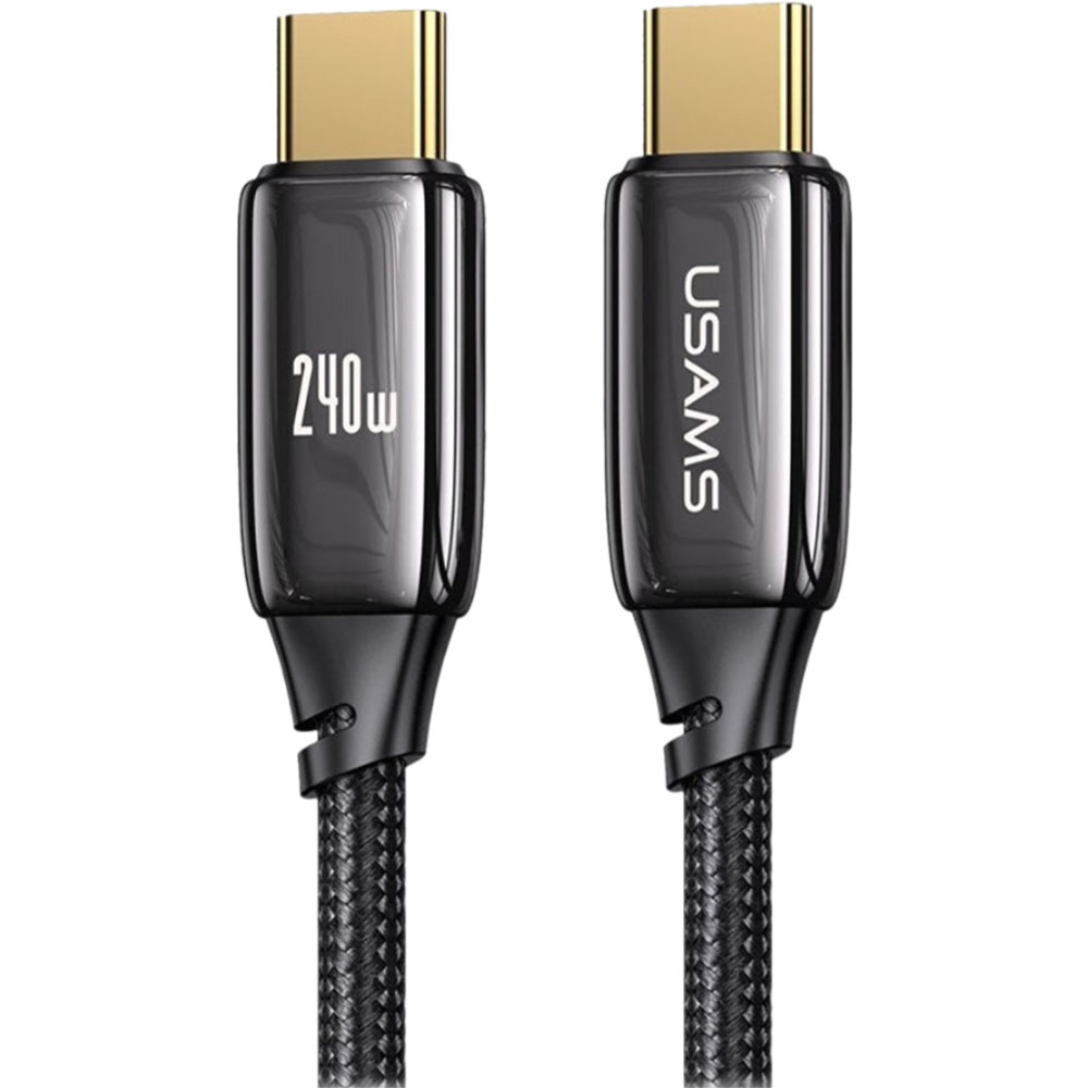 Кабель USAMS US-SJ581 U82 USB Type-C 2 м черный зарядное устройство usams 2 usb кабель lightning u35 xtxlogt1804 белый