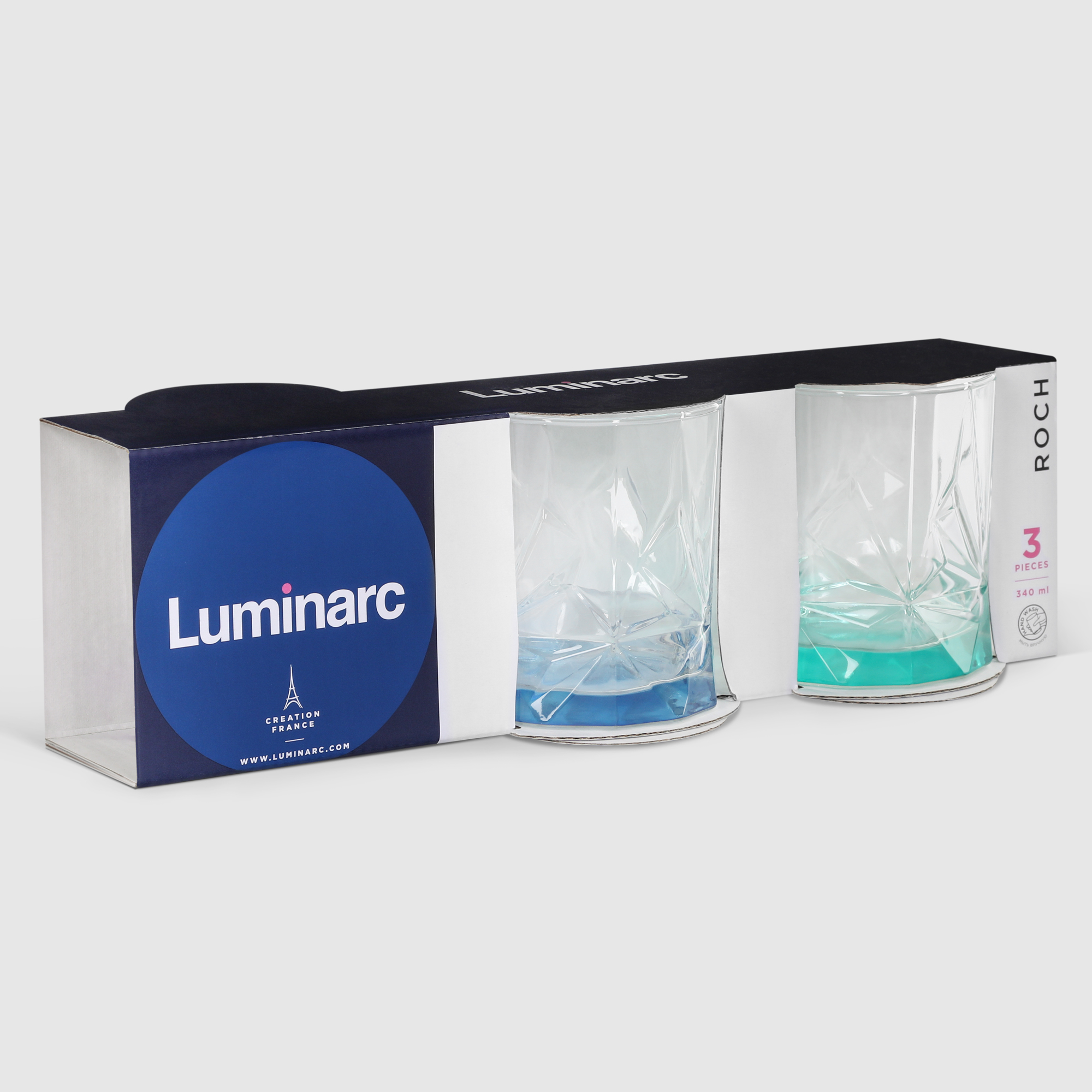 Набор стаканов Luminarc Rosh LM 340 мл 3 шт, цвет мультиколор - фото 5