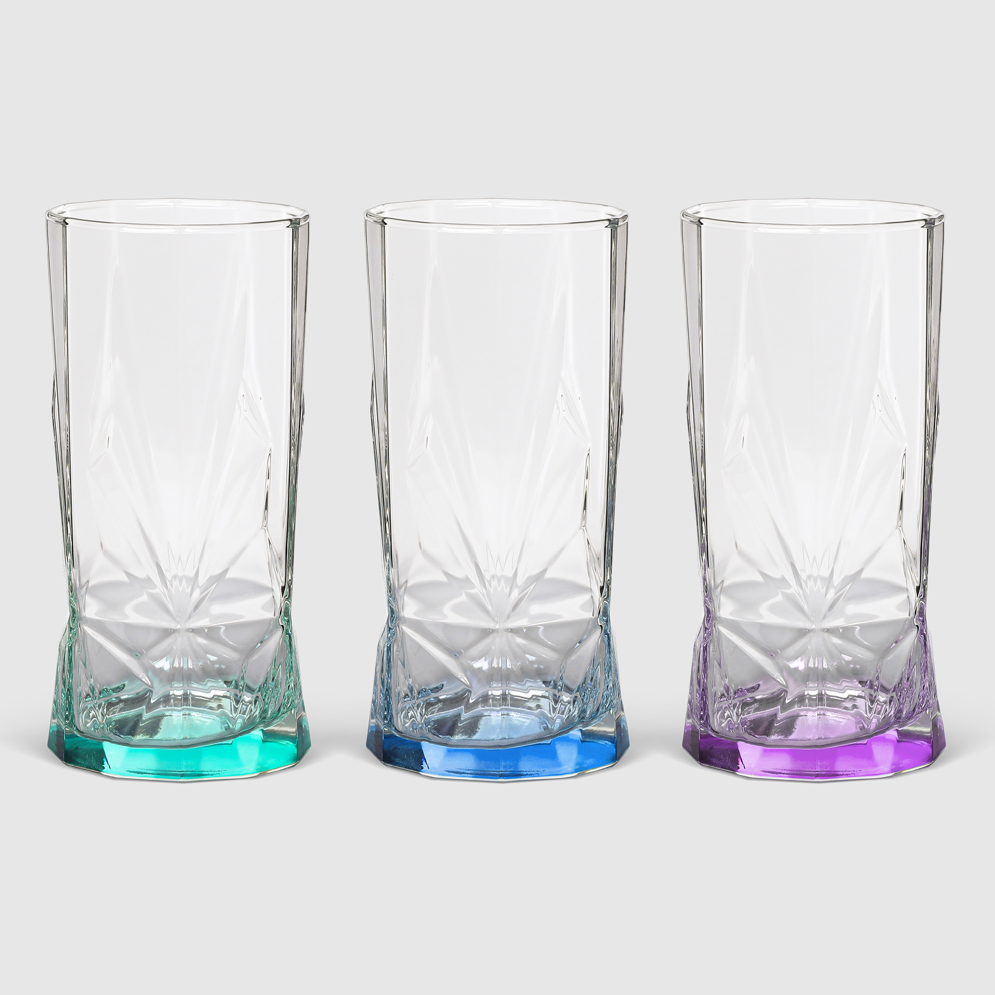 Набор стаканов Luminarc Rosh LM 450 мл 3 шт набор высоких стаканов rcr bubble 2x360мл