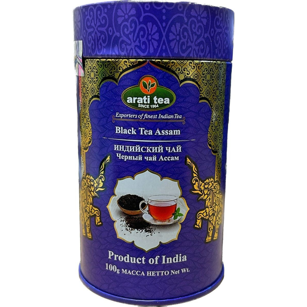 Чай Arati Tea Черный Ассам, 100 г чай ассам махарани черный крупнолистовой bharat bazaar 100 г