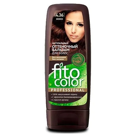 Бальзам оттеночный для волос Fitocolor тон мокко 140мл lux color бальзам оттеночный для волос тон 23 темно русый 100 мл
