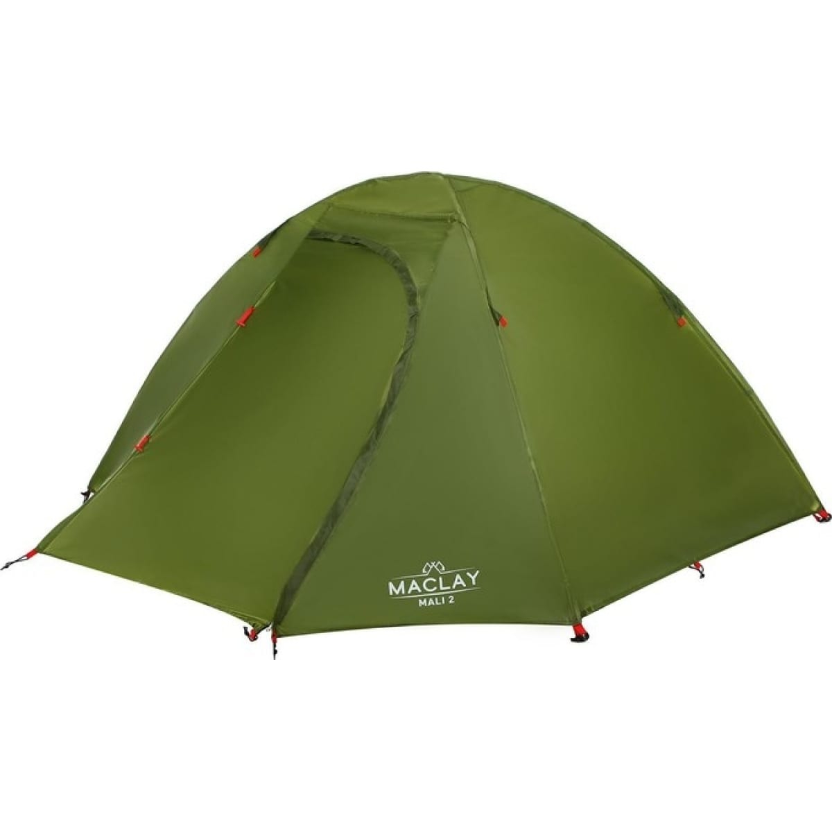Палатка Maclay Mali треккинговая 2 места 210х210х115 см, цвет зелёный - фото 1