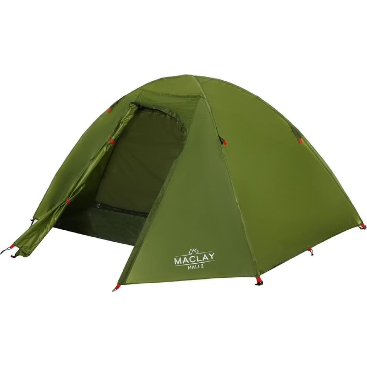 Палатка Maclay Mali треккинговая 2 места 210х210х115 см, цвет зелёный - фото 2