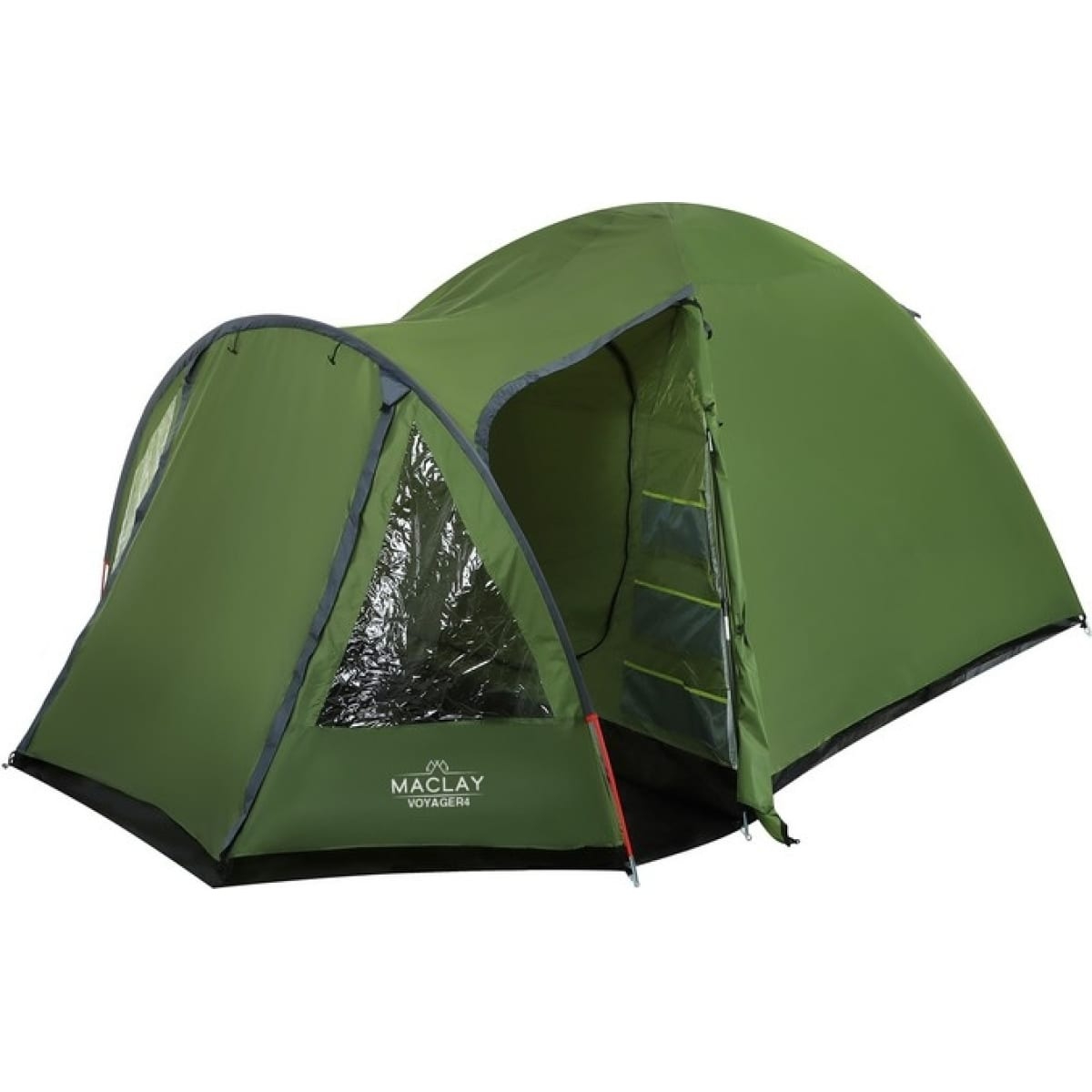Палатка Maclay Voyager треккинговая 4 места 250х220+40х140 см, цвет зелёный - фото 2