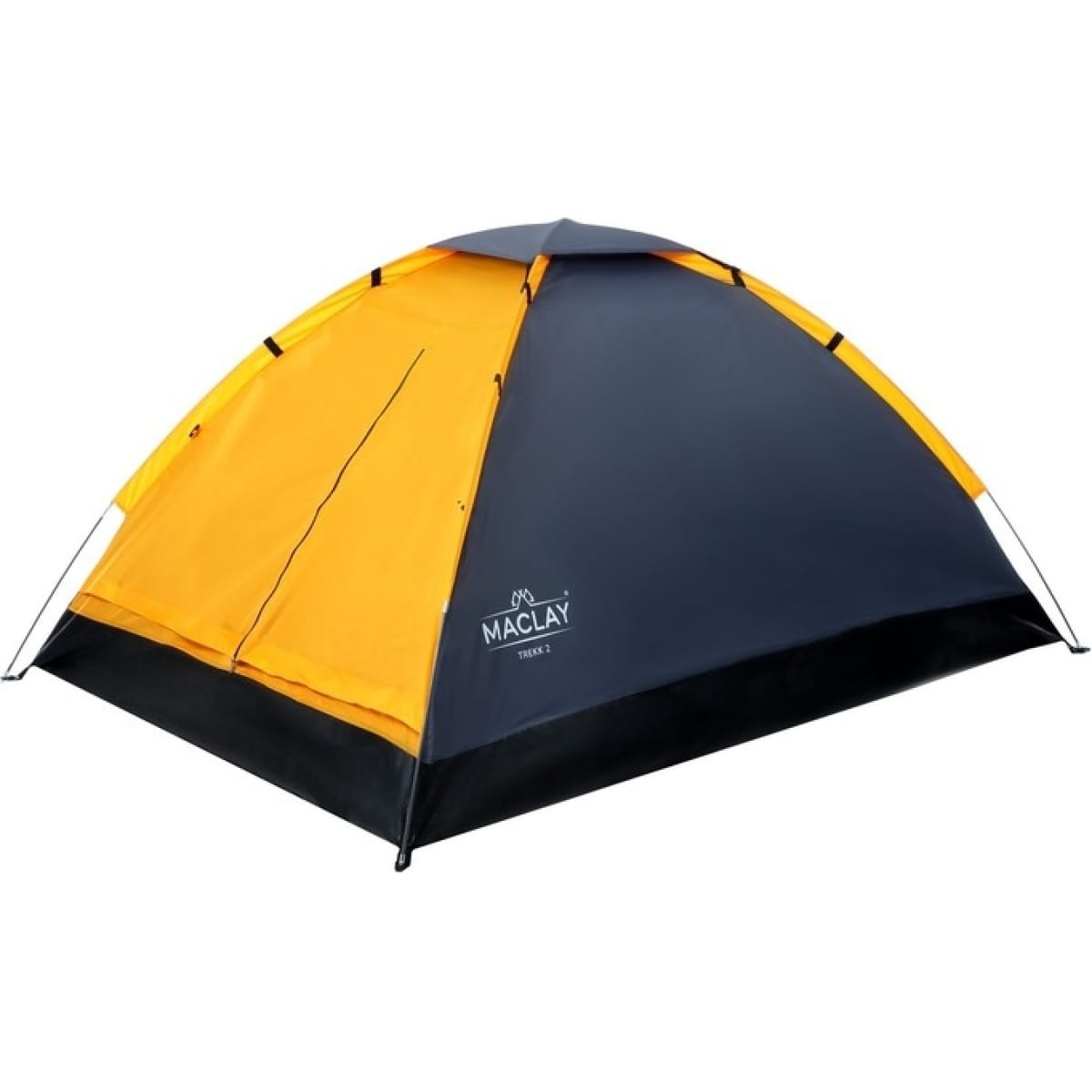 Палатка Maclay Trekk треккинговая 2 размер 205х150х105 см, цвет чёрный - фото 1