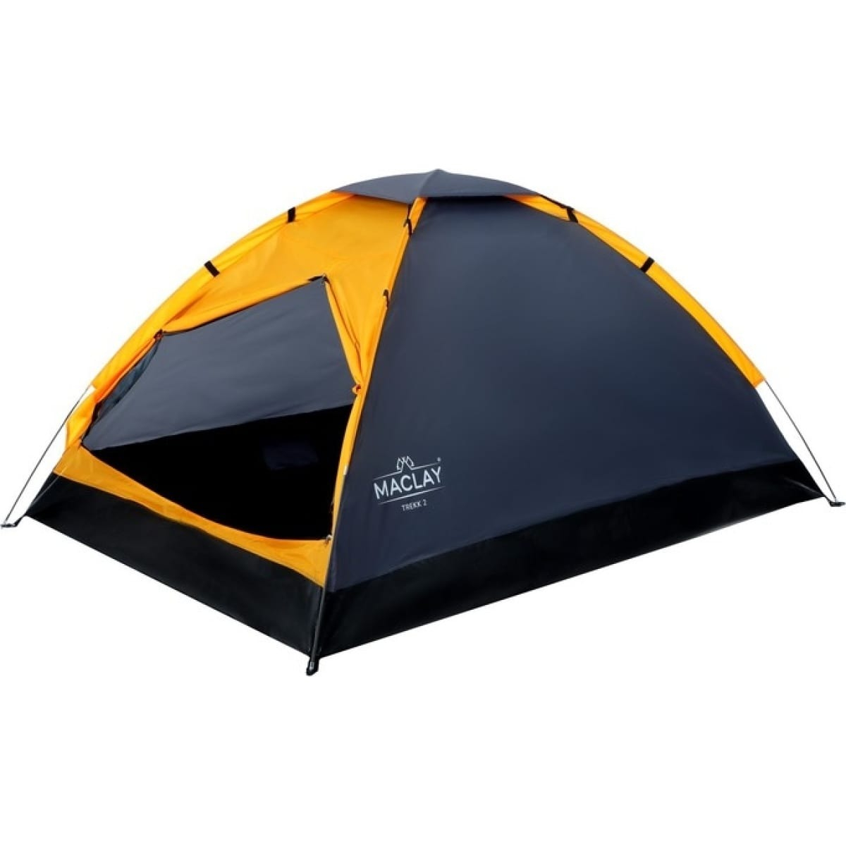 Палатка Maclay Trekk треккинговая 2 размер 205х150х105 см, цвет чёрный - фото 3