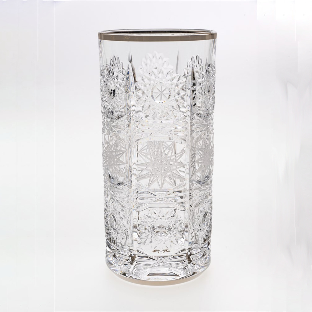 Набор стаканов для воды Bohemia Jihlava 500PK платина, шлифовка 370 мл 6 шт, цвет прозрачный - фото 1