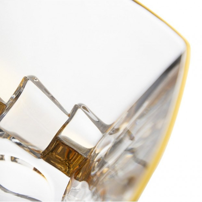 Набор стаканов для виски Bohemia Jihlava Crack золото 310 мл 6 шт, цвет прозрачный - фото 2