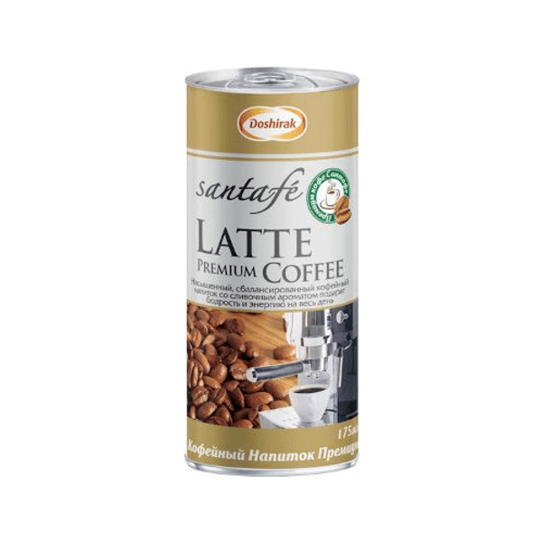Напиток кофе Доширак Сантафе латте 0,175 л кружка для кофе капучино латте чая bradex