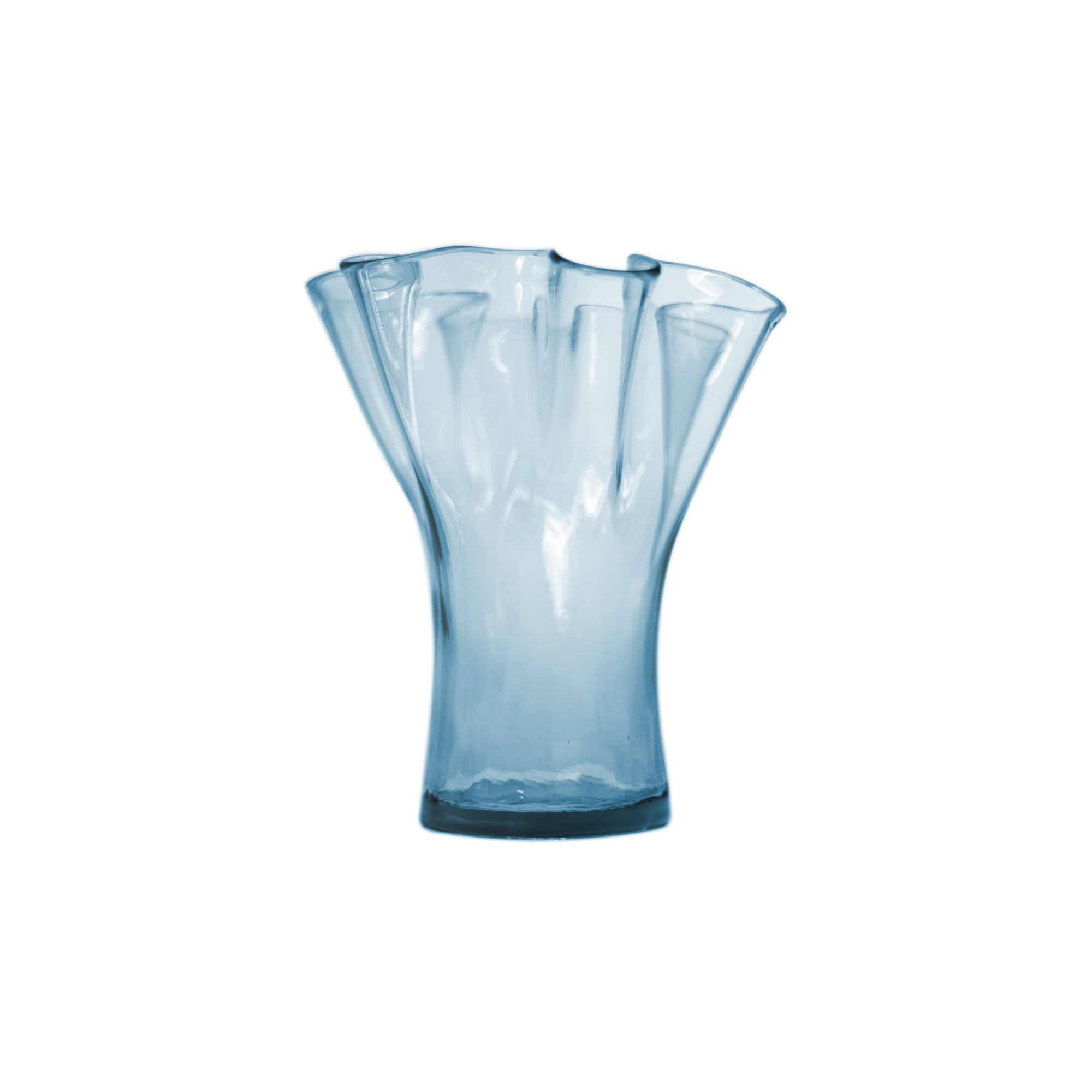 Ваза San miguel Artesania голубой 23 см ваза с крышкой glasar 17х17х26 см голубой