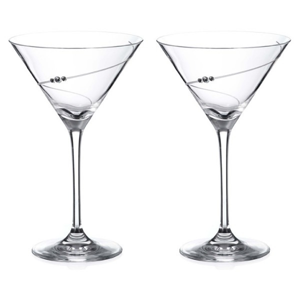 Набор бокалов для мартини Diamante силуэт 210 мл 2 шт ваза для ов diamante сердце 30 см