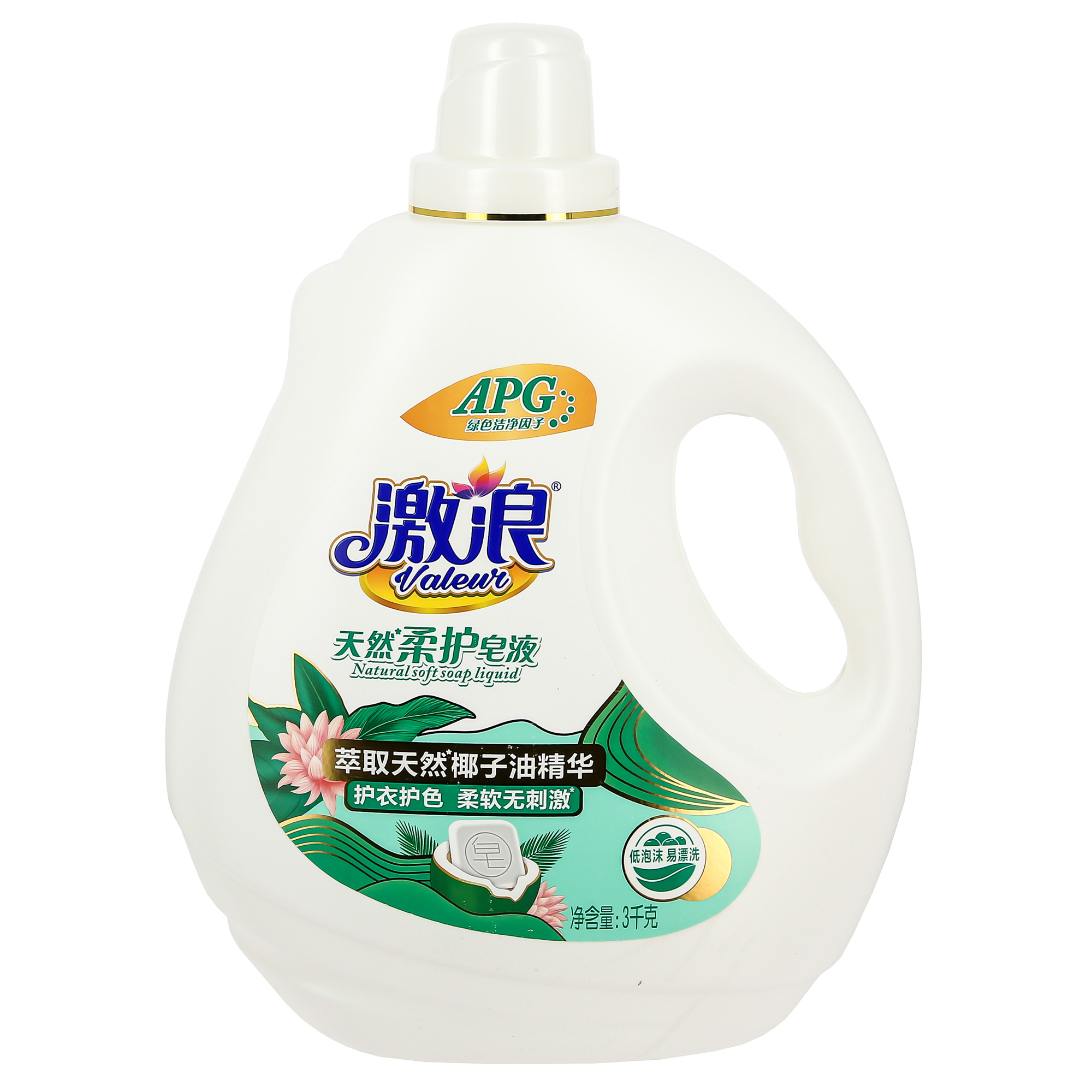 Жидкое средство для стирки Valeur Natural soft soap liquid 3л средство для стирки valeur с эфирным маслом розы 2 6 л