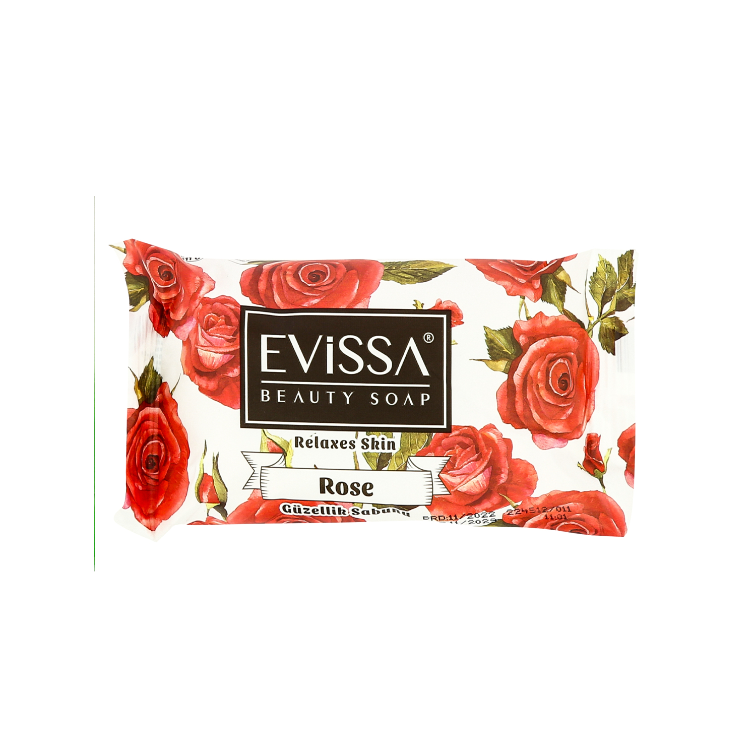 Мыло туалетное Evissa роза 85гр