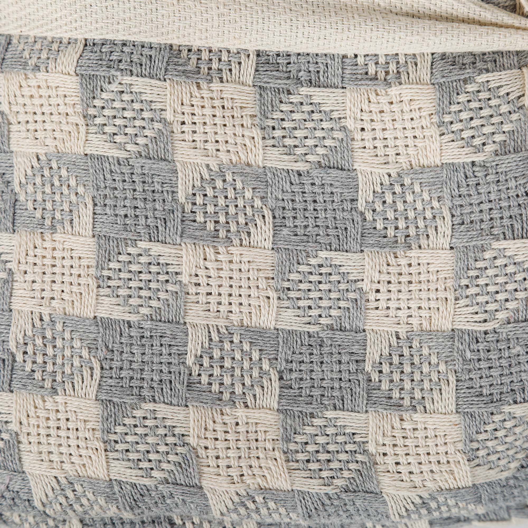 Плед Homelines textiles Peid-de-Poule grey серый 140х200 см, цвет бежевый - фото 3