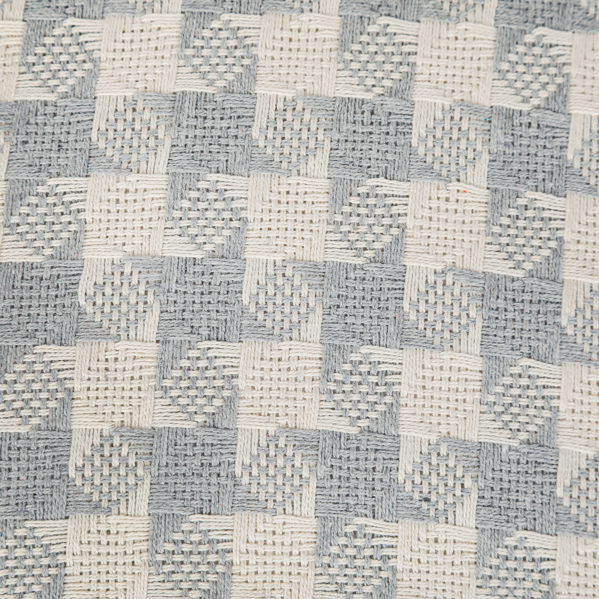 Подушка Homelines textiles Peid-de-Poule grey серая 45х45 см, цвет серый - фото 5