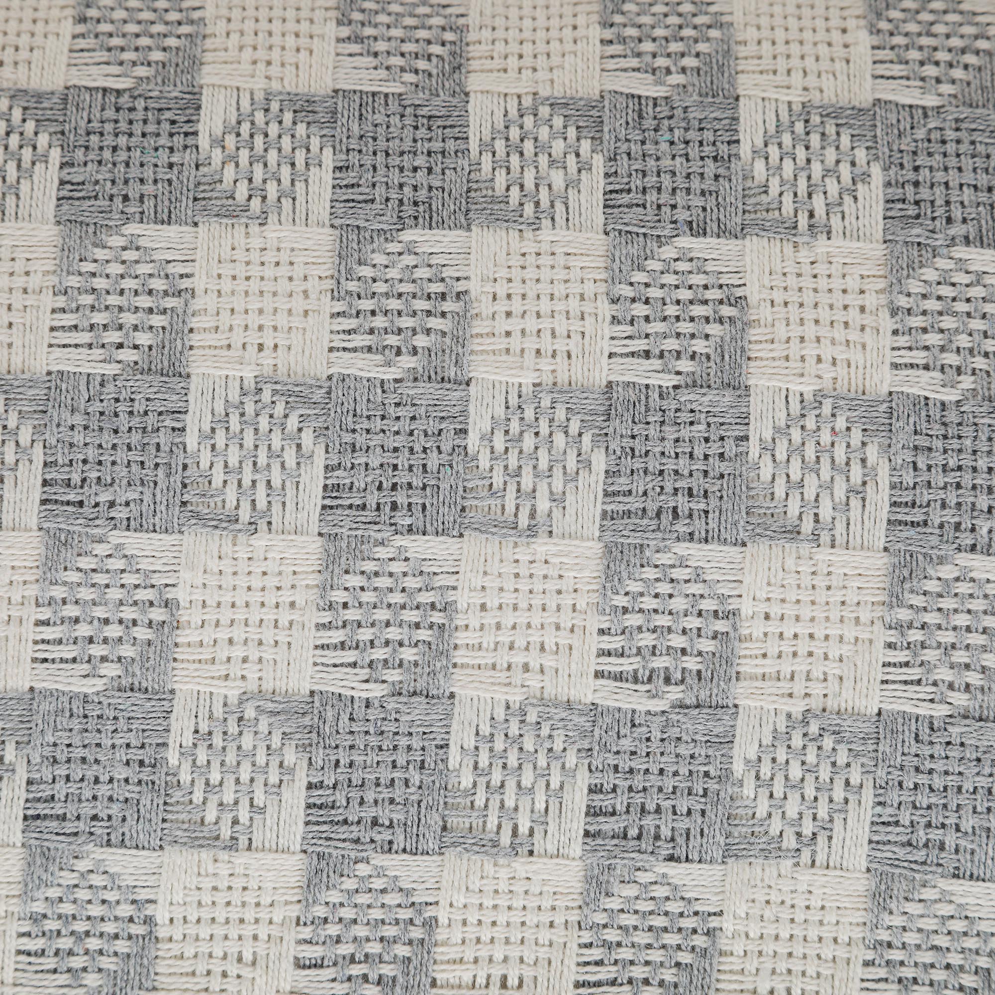 фото Подушка homelines textiles peid-de-poule grey серая 30х60 см