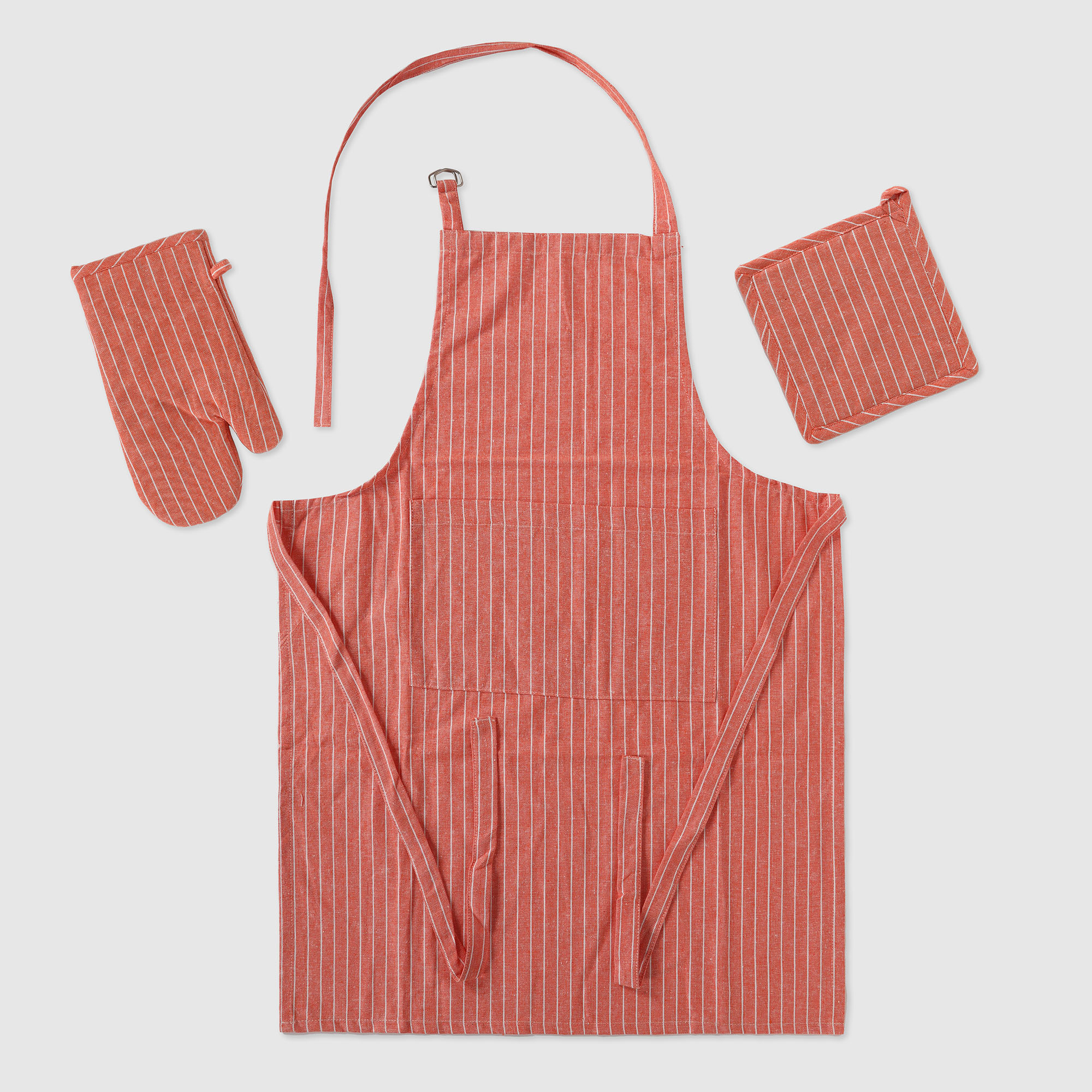 Набор кухонный Homelines textiles Coral фартук, прихватка, рукавица 3 предмета рукавица для бани с аппликацией
