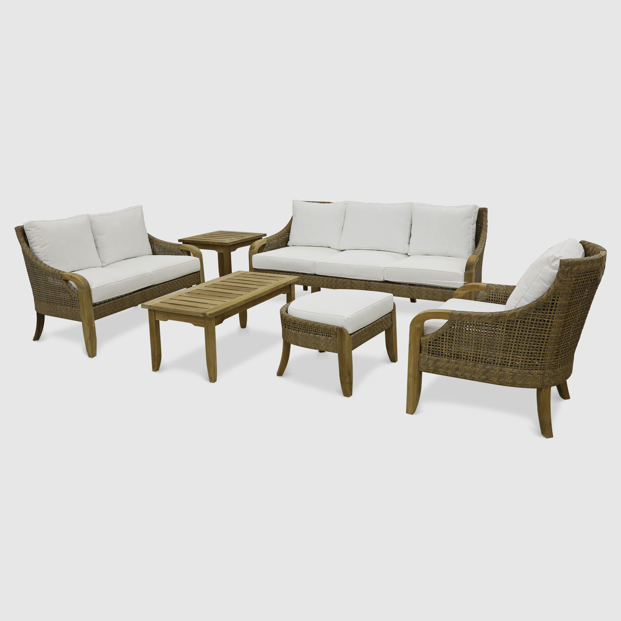 Комплект мебели Jepara Curved 6 предметов комплект садовой мебели mandella karizma коричневый из 3 предметов