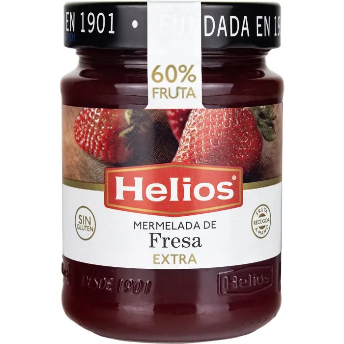 Конфитюр Helios Extra Клубника, 340 г кисломолочный продукт actimel киви клубника 1 5% бзмж 95 гр