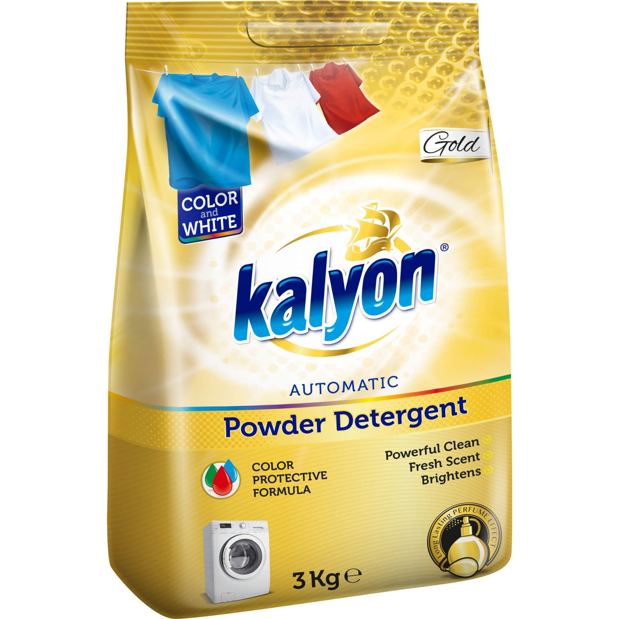 Порошок стиральный Kalyon Gold 3 кг стиральный порошок synergetic суперконцентрат в стиках 40 х 25 гр
