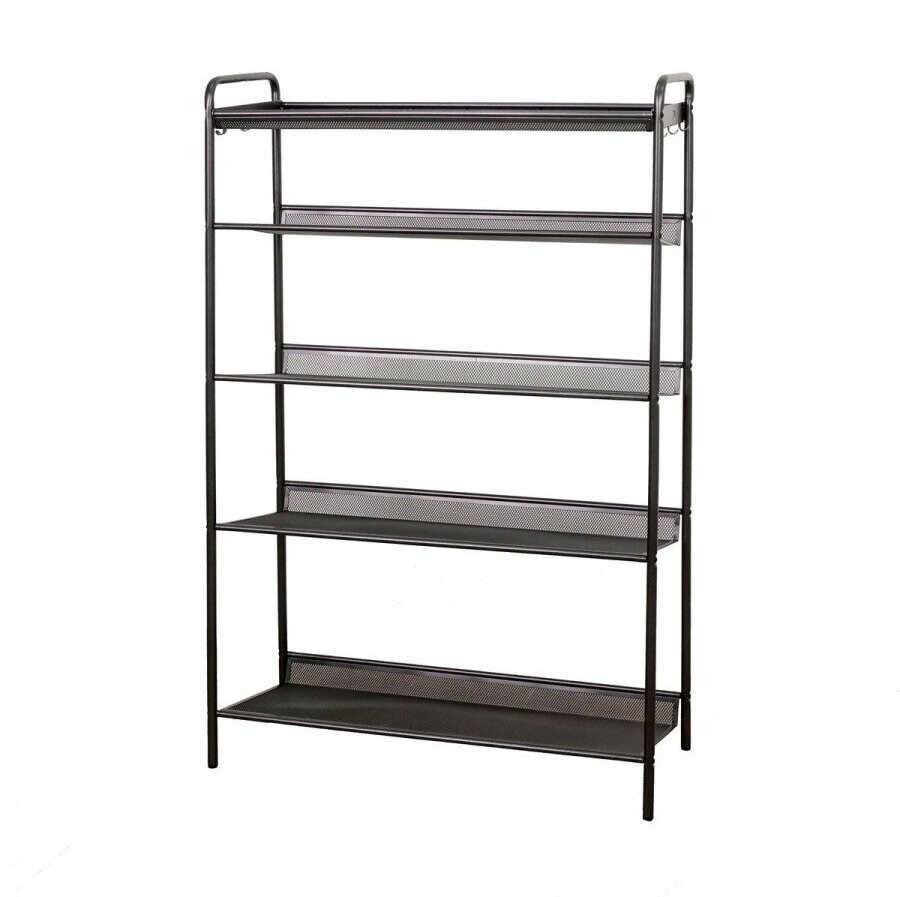 Подставка для обуви ЗМИ Женева 35 черная 87х27х106 см 5369₽