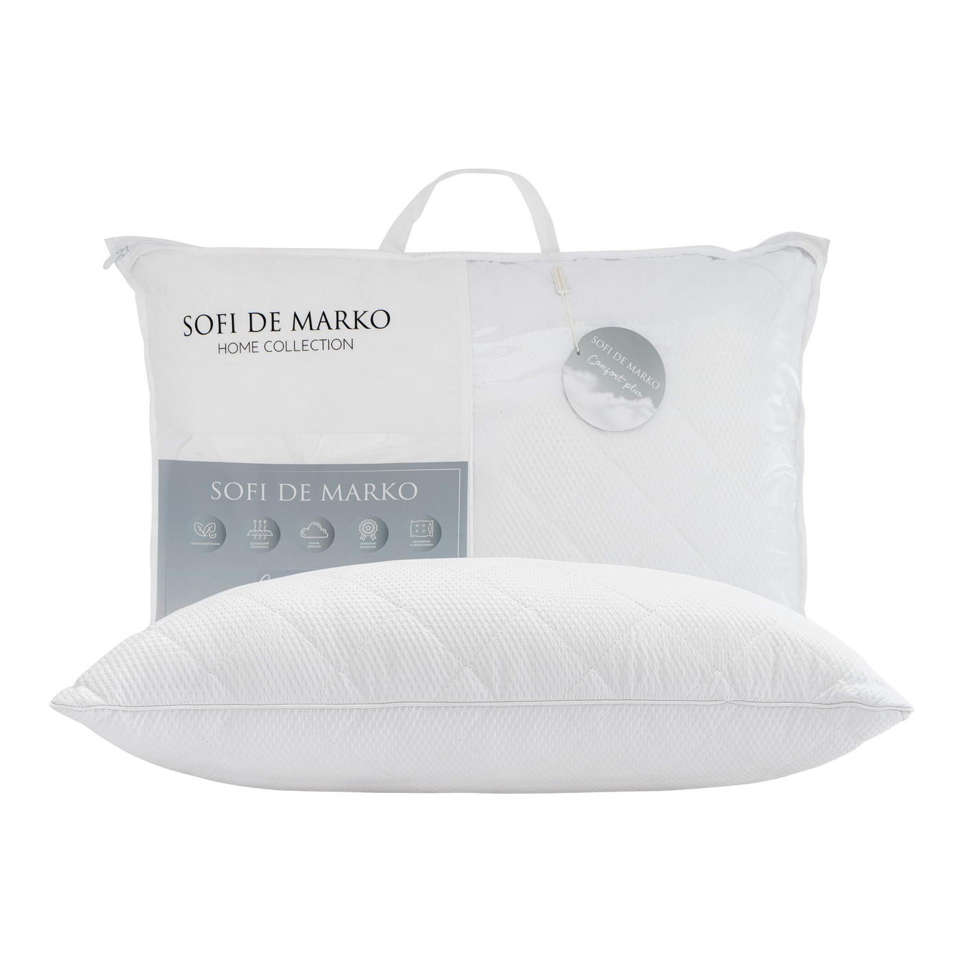 Подушка Sofi De Marko Comfort Plus 50х70 см, цвет белый - фото 3