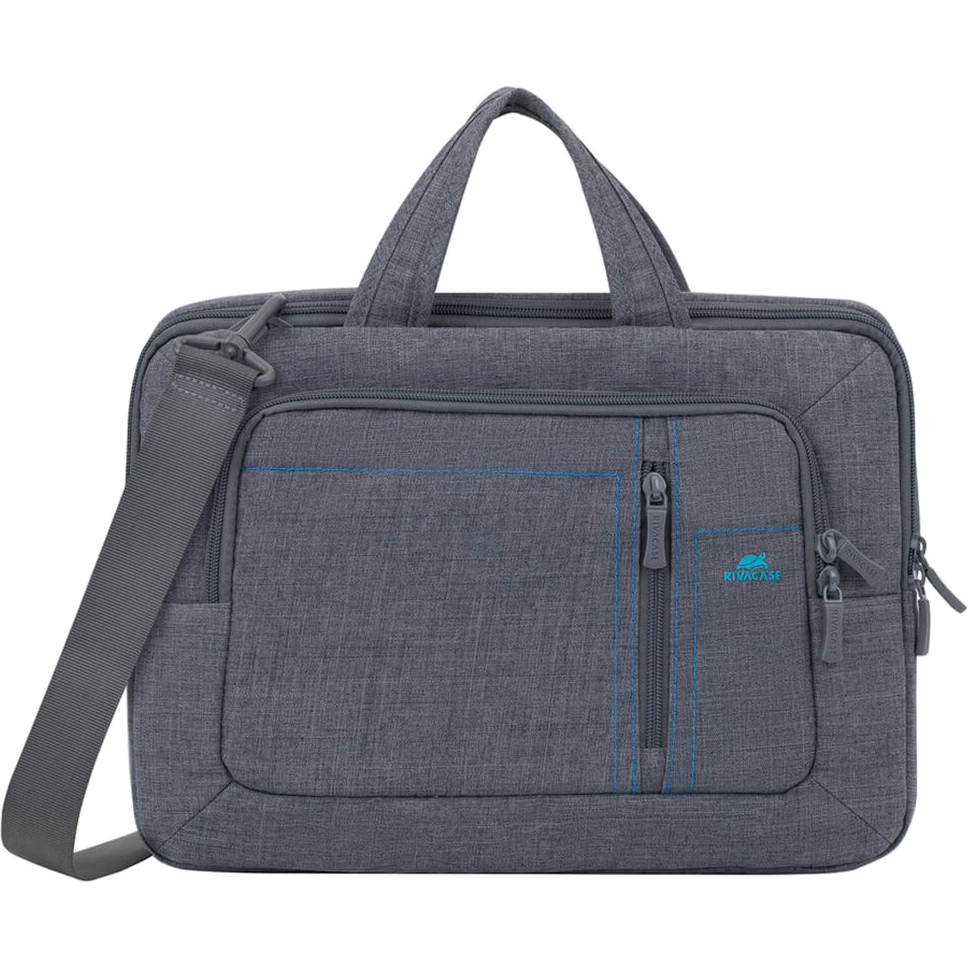 Сумка для ноутбука Rivacase 7520 серый rivacase 5511 light blue поясная сумка слинг для смартфона планшета до 10 1 водоотталкивающая ткань