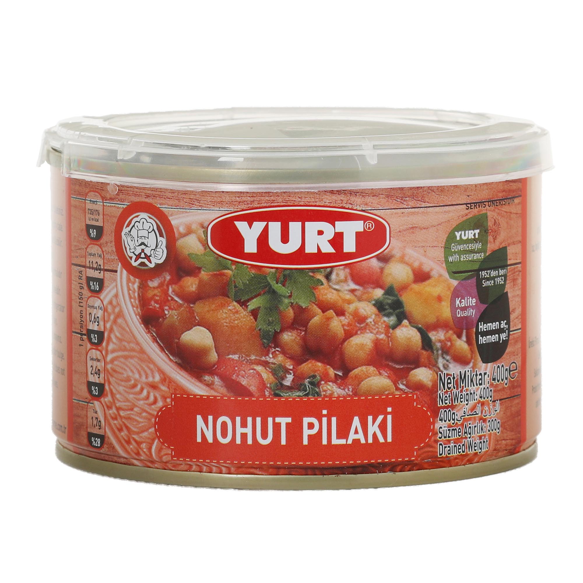 Нут Yurt в томатном соусе, 400 г мнямс кусочки в соусе с говядиной и печенью здоровые суставы 400 гр