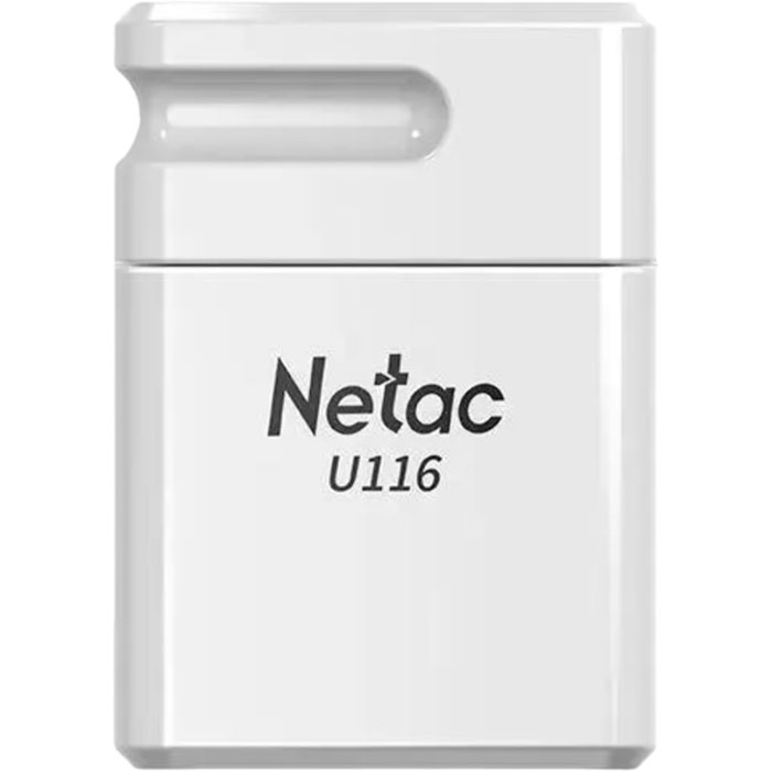 Флеш-накопитель Netac U116 64 Гб, цвет белый