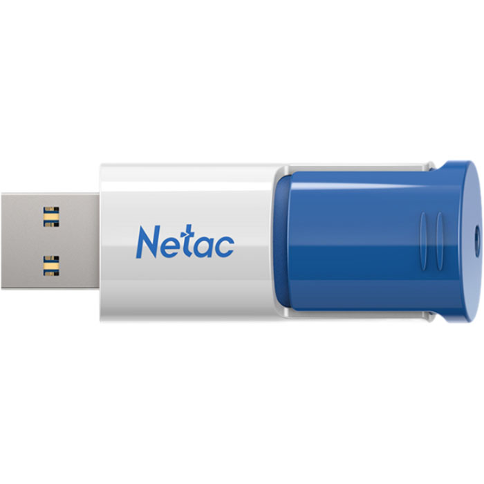 Флеш-накопитель Netac U182 32 Гб бело-синий флеш диск netac ua31 512gb usb3 2