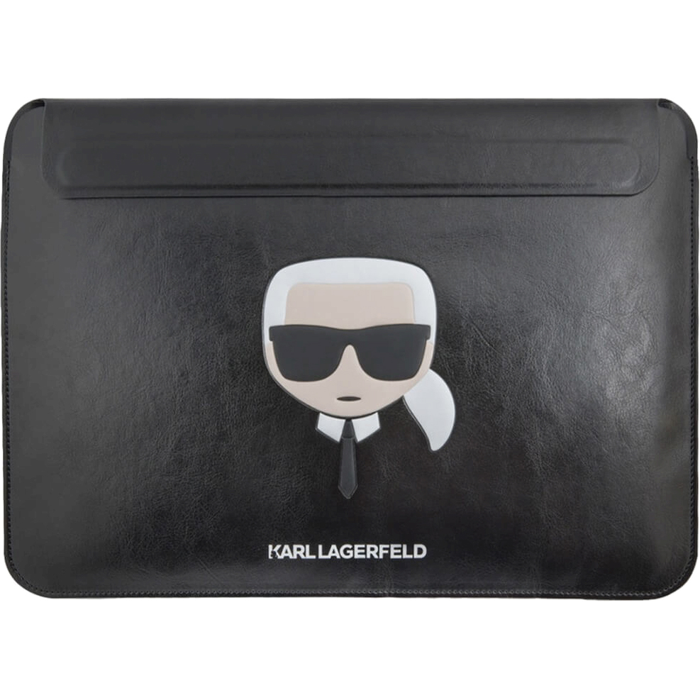Чехол для ноутбука Karl Lagerfeld Ikonik Sleeve черный цена и фото