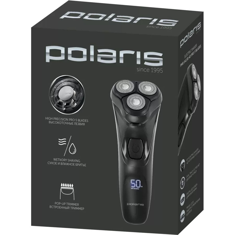 Электробритва Polaris PMR 0415R черный