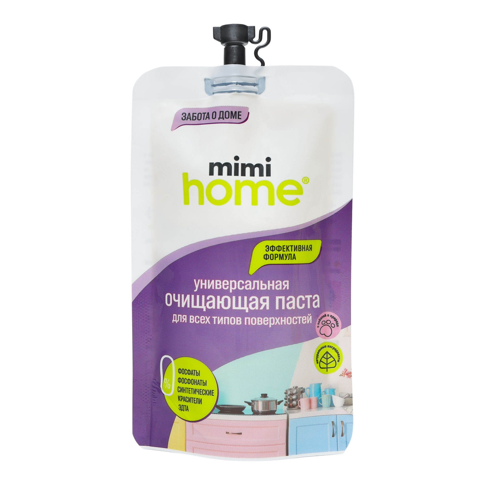 Чистящее средство Mimi Home для всех видов поверхностей 100 мл чистящее средство molecola миндаль универсальное для любых поверхностей 1 л