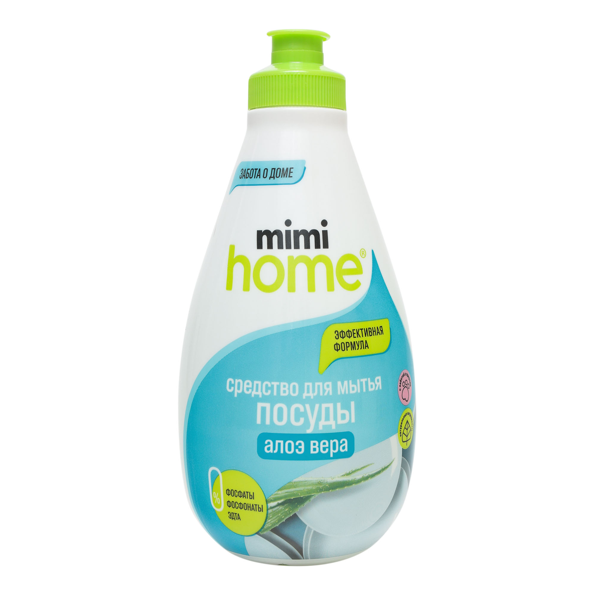 Средство для мытья посуды Mimi Home Алое вера 370 мл средство для мытья посуды synergetic алое вера биоразлагаемое 5 литров