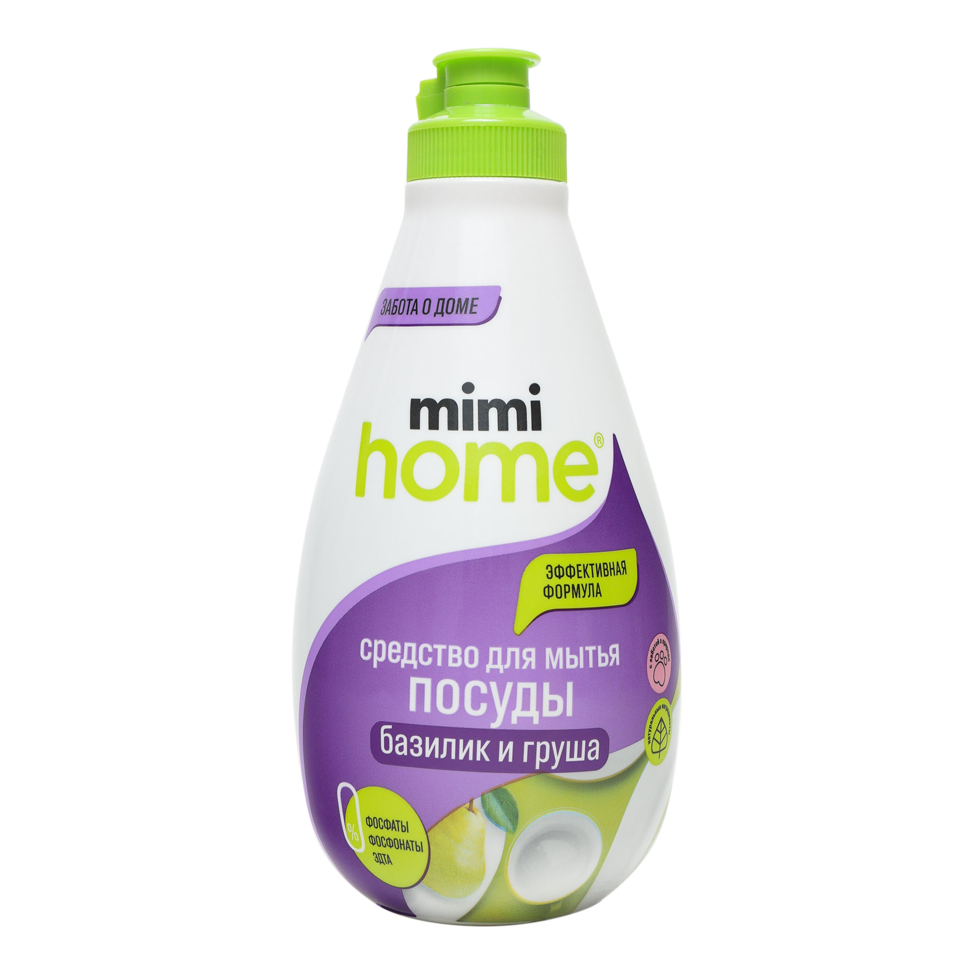 Средство для мытья посуды Mimi Home Базилик и груша 370 мл моющее средство для мрамора и натурального камня hg